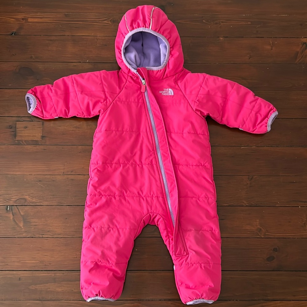 North Face fleece lined Baby Bunting